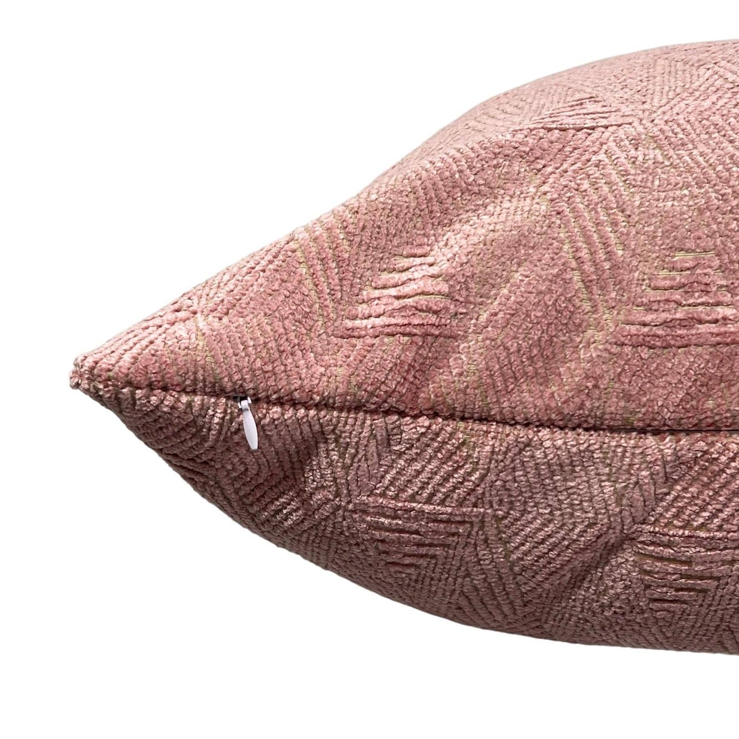 Blush Pink Geometric Pillow Cover, Textured Velvet Cushion, Geometric Velvet Cushion, Modern Pink Throw Pillow, Soft Pink Throw Pillow