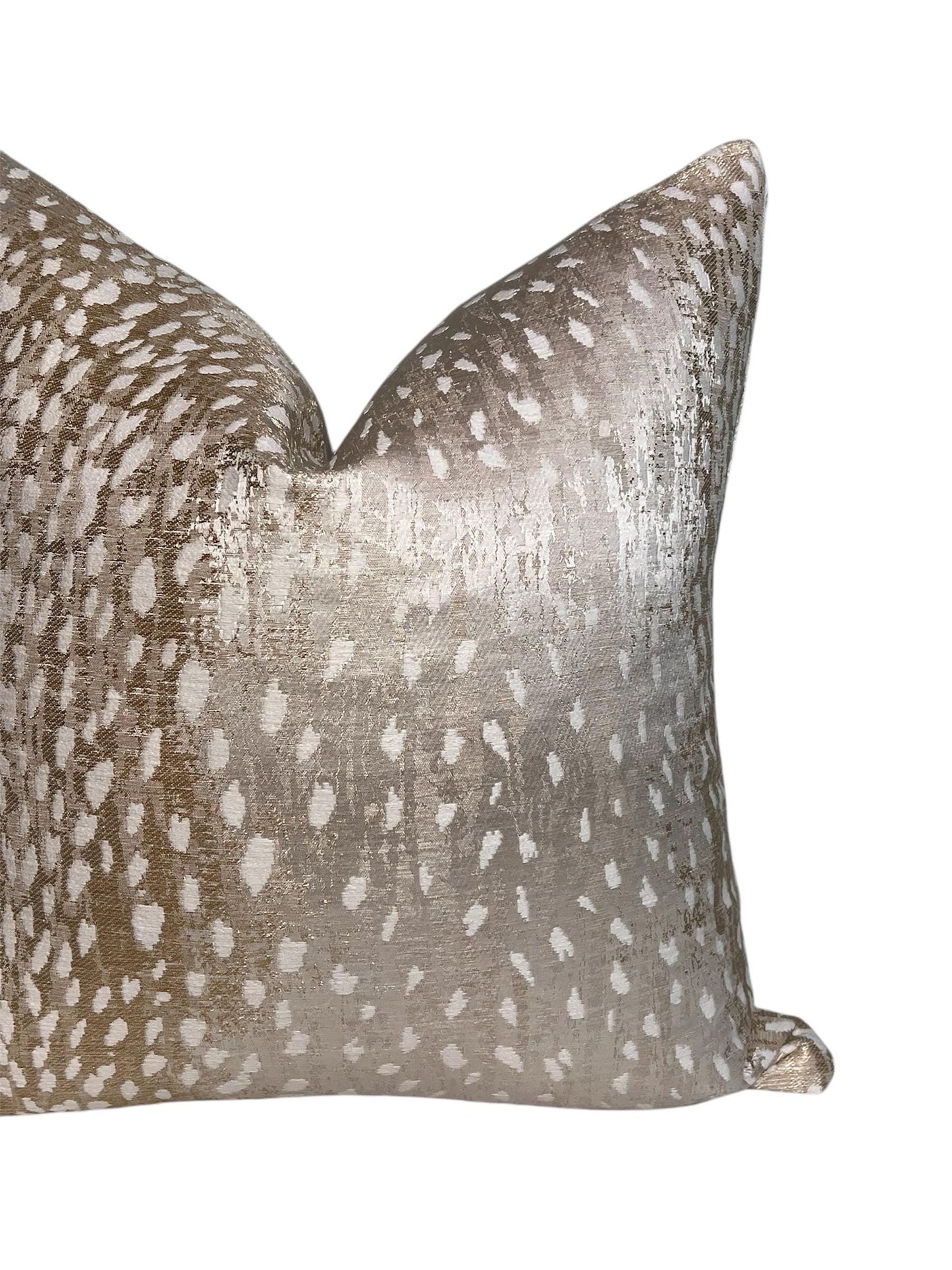 Antelope Print Pillow, Cafe Antelope Spot Pillow Cover, Spotted Animal Print Throw Pillow, Cafe and White Spotted Pillow, Deer Print Pillow