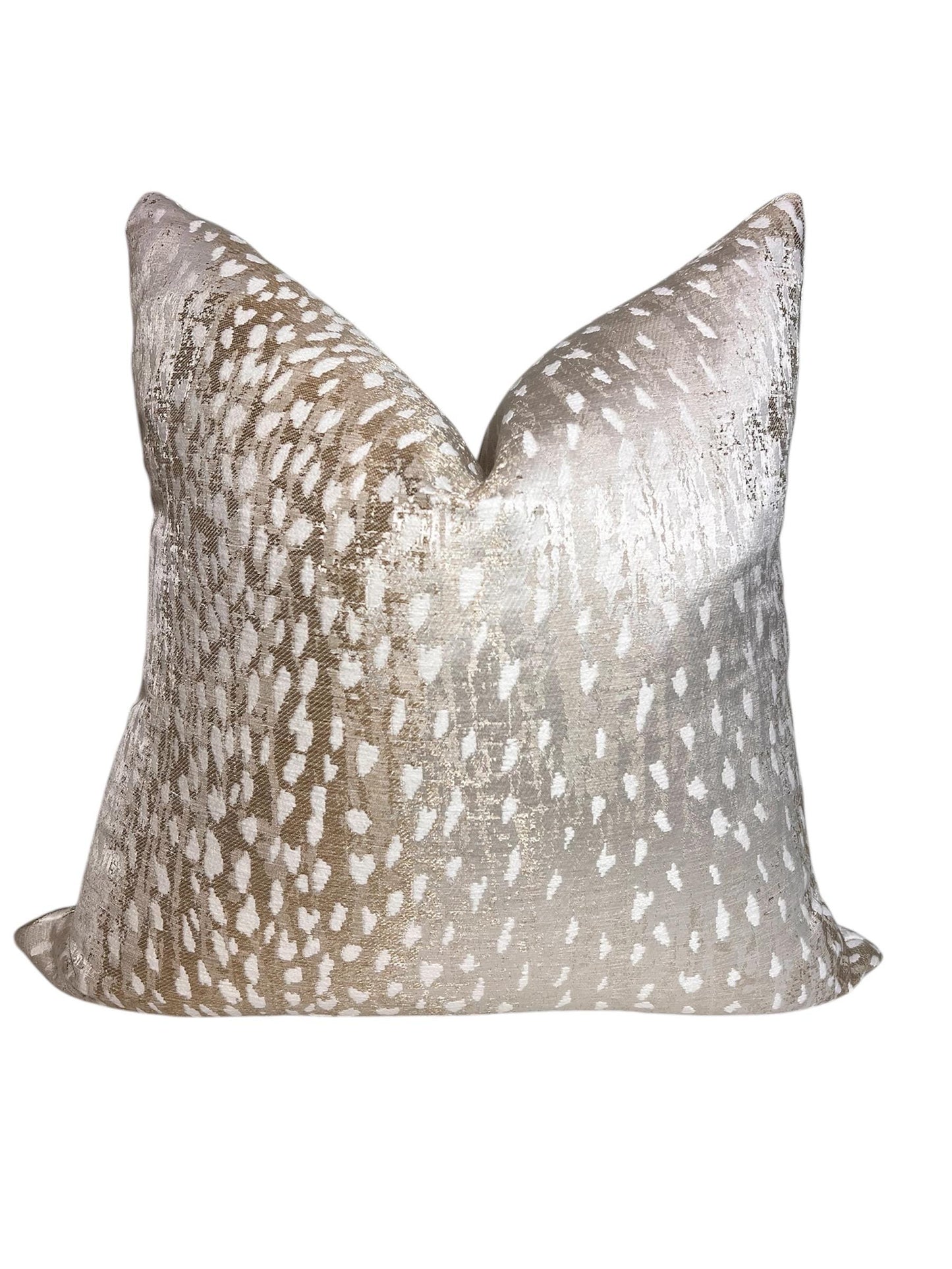 Antelope Print Pillow, Cafe Antelope Spot Pillow Cover, Spotted Animal Print Throw Pillow, Cafe and White Spotted Pillow, Deer Print Pillow