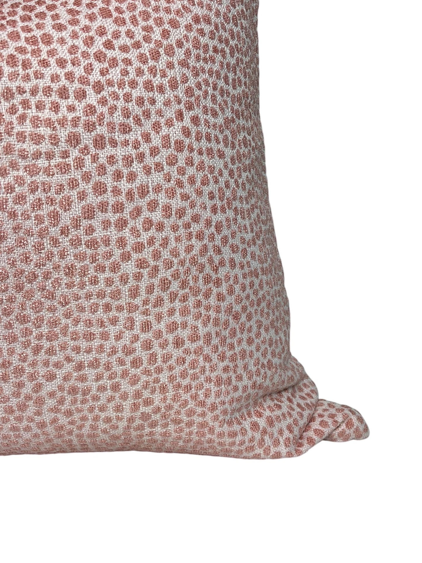 Pink Dot Pattern Pillow Cover, Dotify Bella Pink Chenille Throw Pillow Cover, Pink Textured Pillow, Decorative Pink Chenille Pillow Cover,