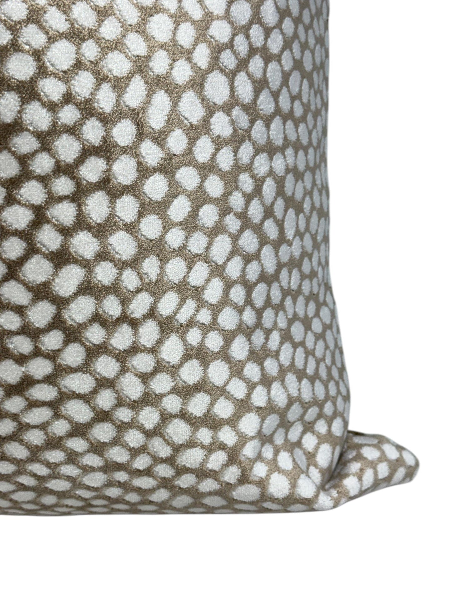 Luxury Antelope Print Pillow Cover | Neutral Velvet Throw Pillow, Modern Animal Print Cushion, Fawn Print Pillow Cover, Spotted Pillow Cover