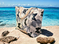 Extra Large Beach Tote Bag: Butterfly Print Cotton Canvas