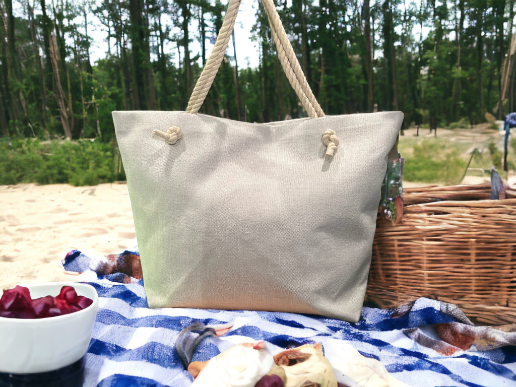 Extra Large Canvas Beach Tote Bag: Chic Weekend Getaway