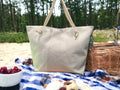 Extra Large Canvas Beach Tote Bag: Chic Weekend Getaway