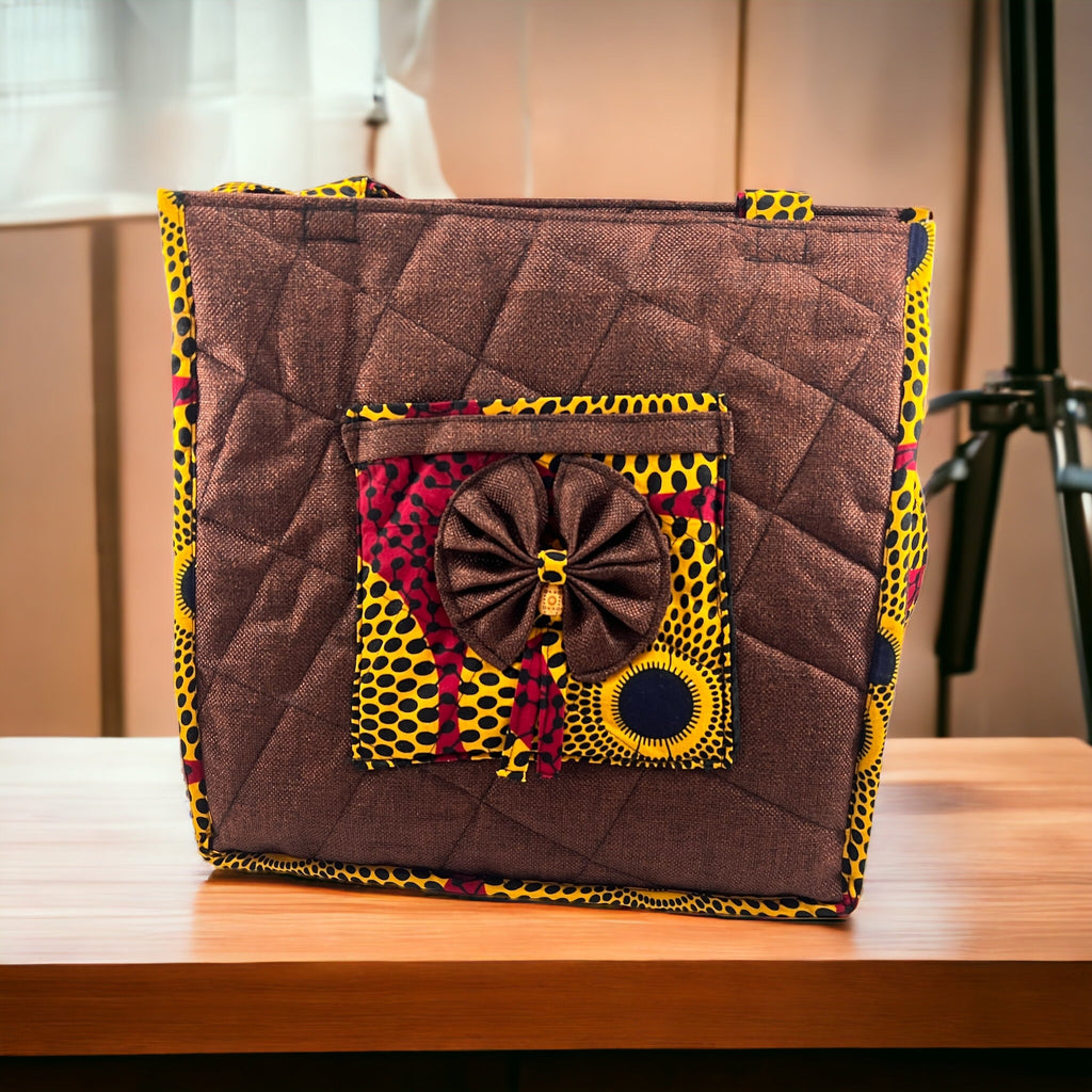 African Print Tote Bag: Ankara Fabric Handbag, Women's Fashion Bag