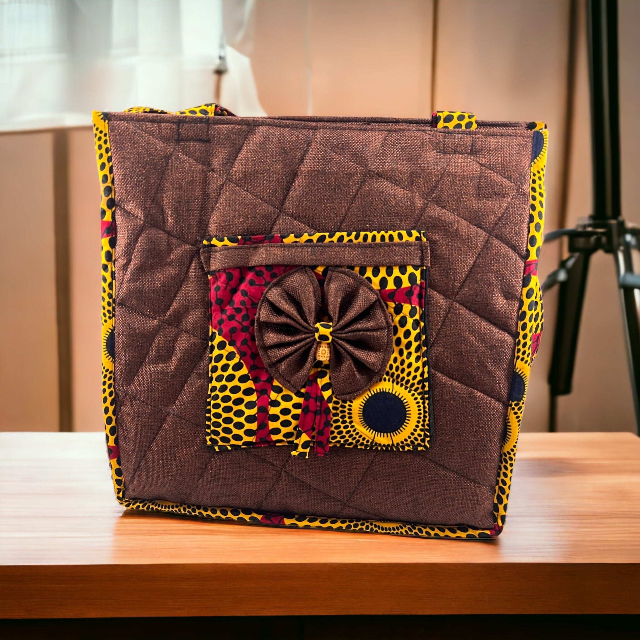African Print Tote Bag: Ankara Fabric Handbag, Women's Fashion Bag