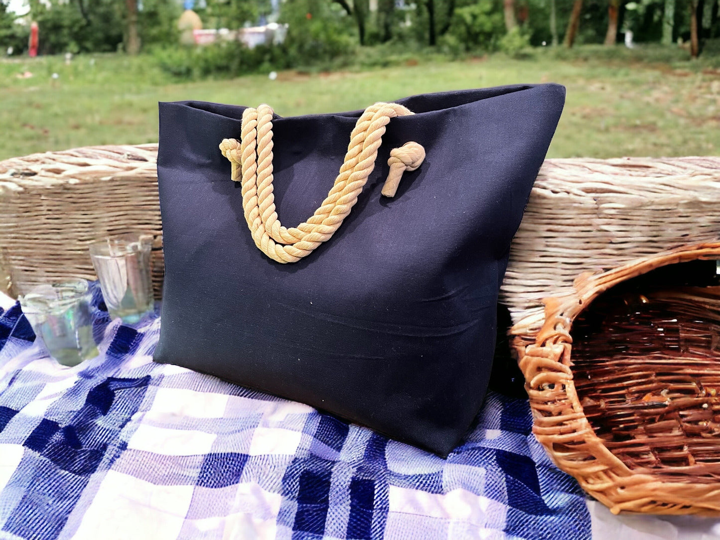 Blue Beach Tote