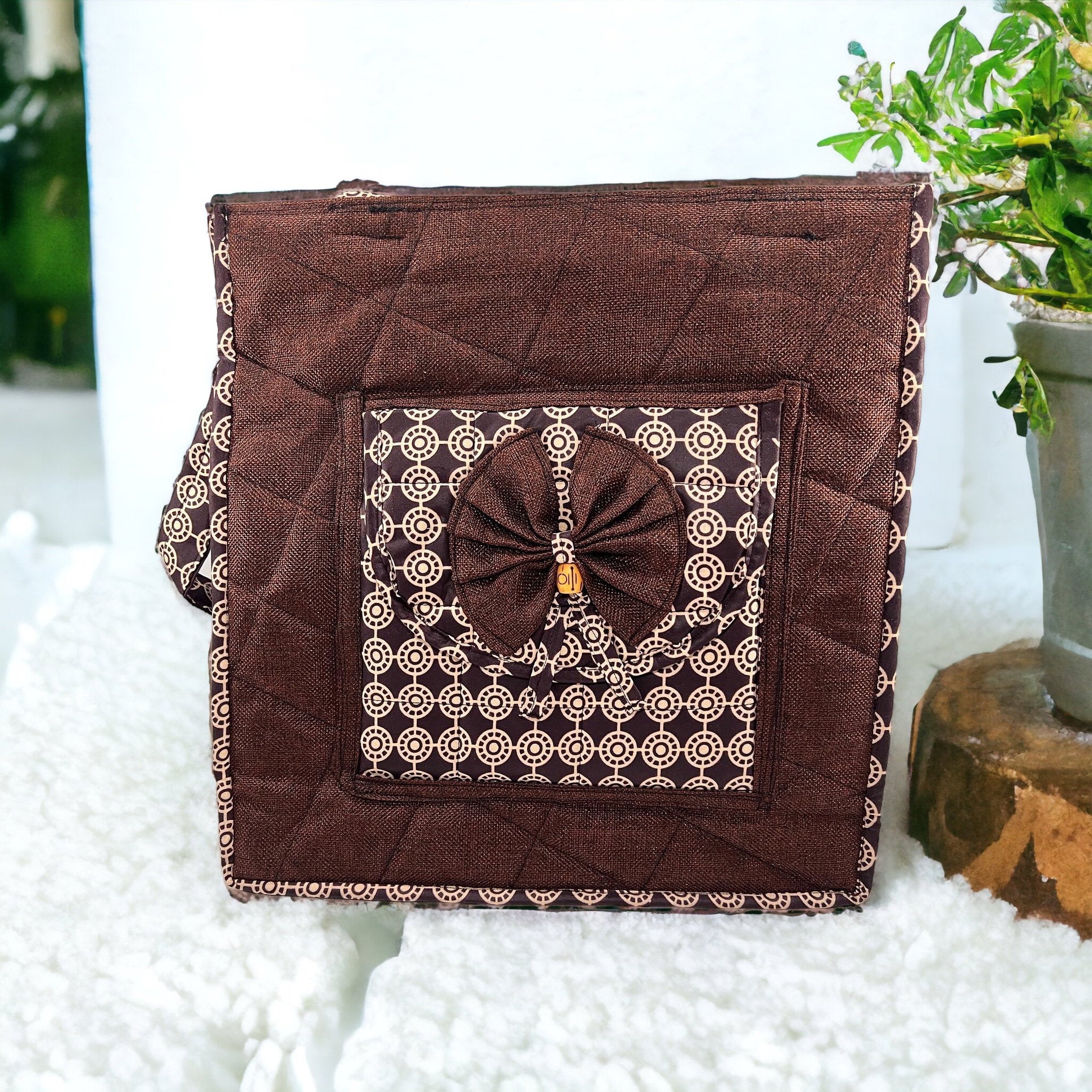 African Print Tote Bag: Cotton Ankara Fabric Handbag