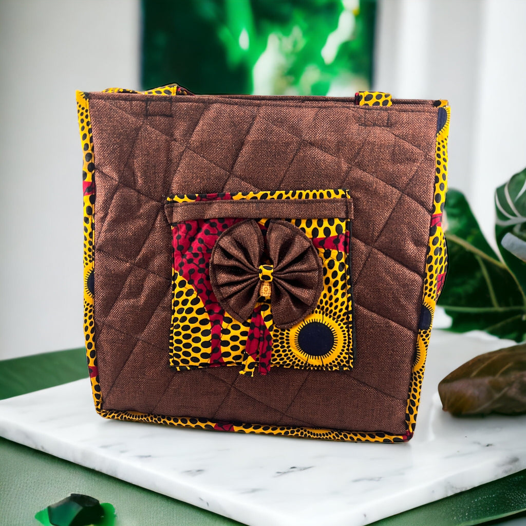 African Print Tote Bag: Ankara Fabric Handbag, Women's Fashion Bag