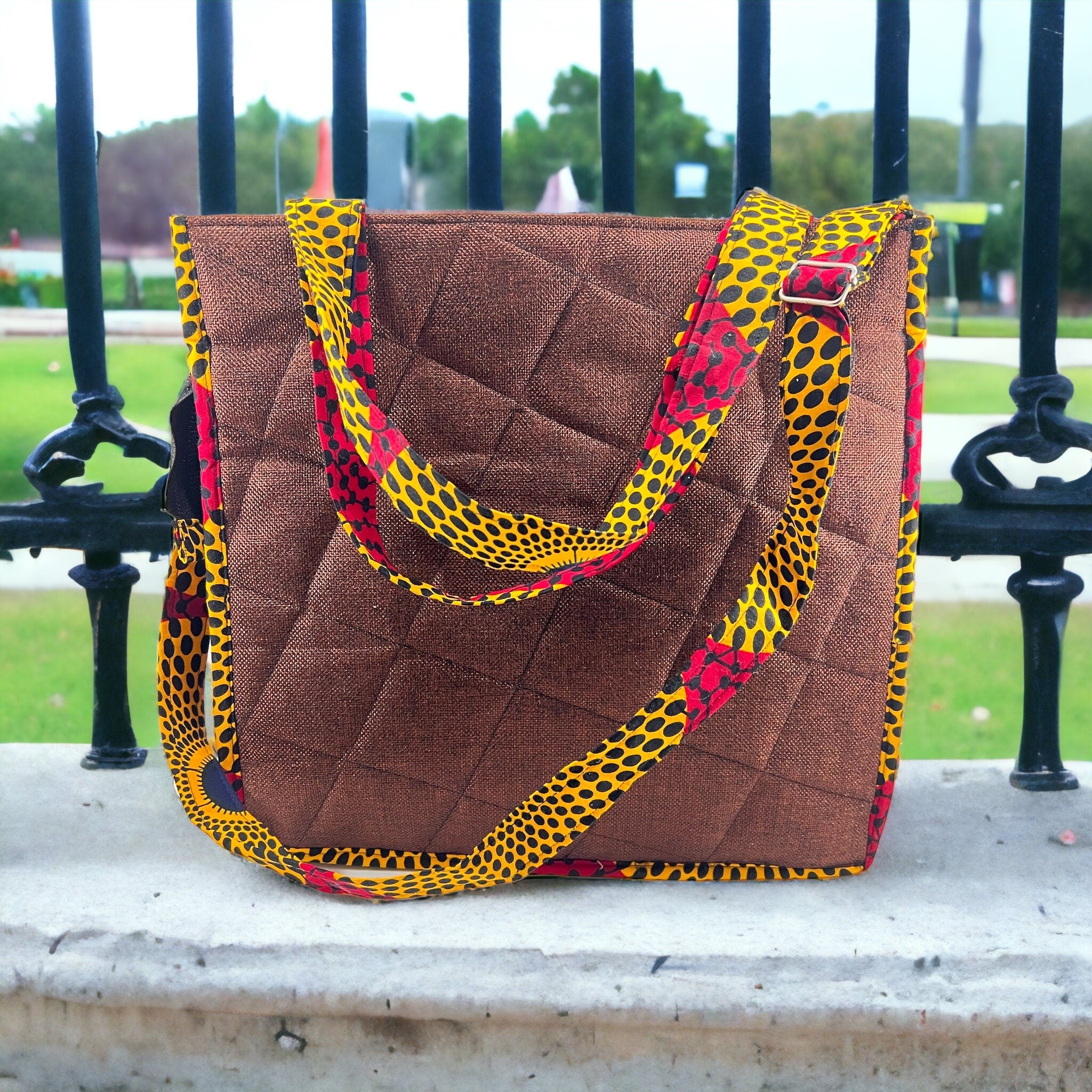 African Print Tote Bag: Ankara Fabric Handbag, Women's Fashion Bag