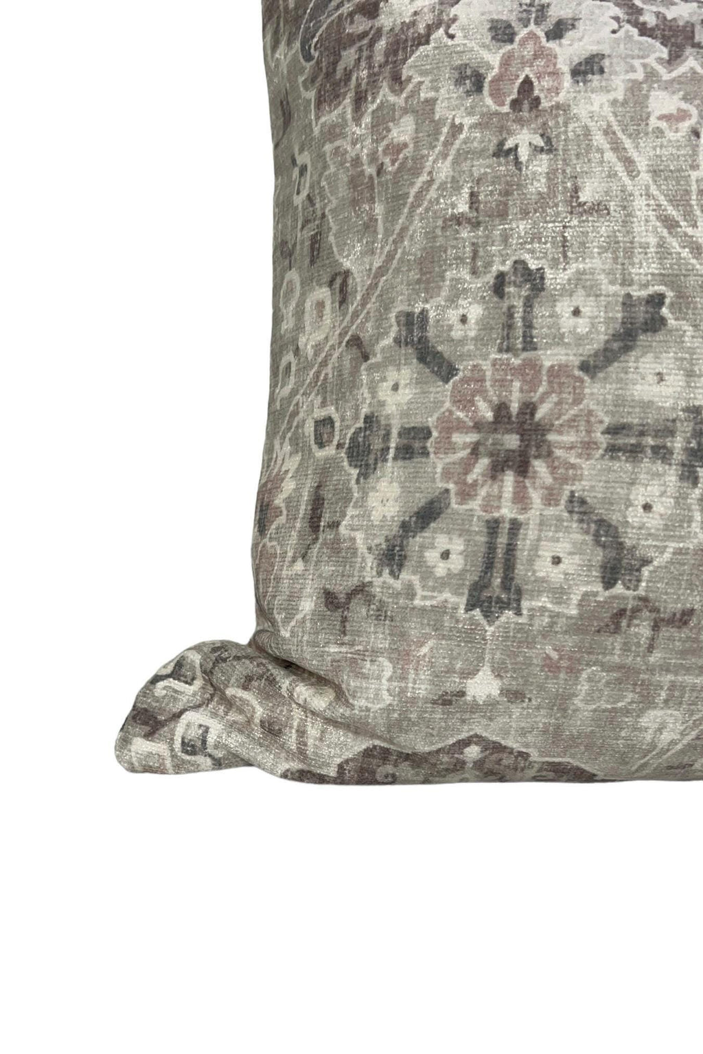 Boho Floral Linen Pillow Cover, Vintage-Inspired Cushion