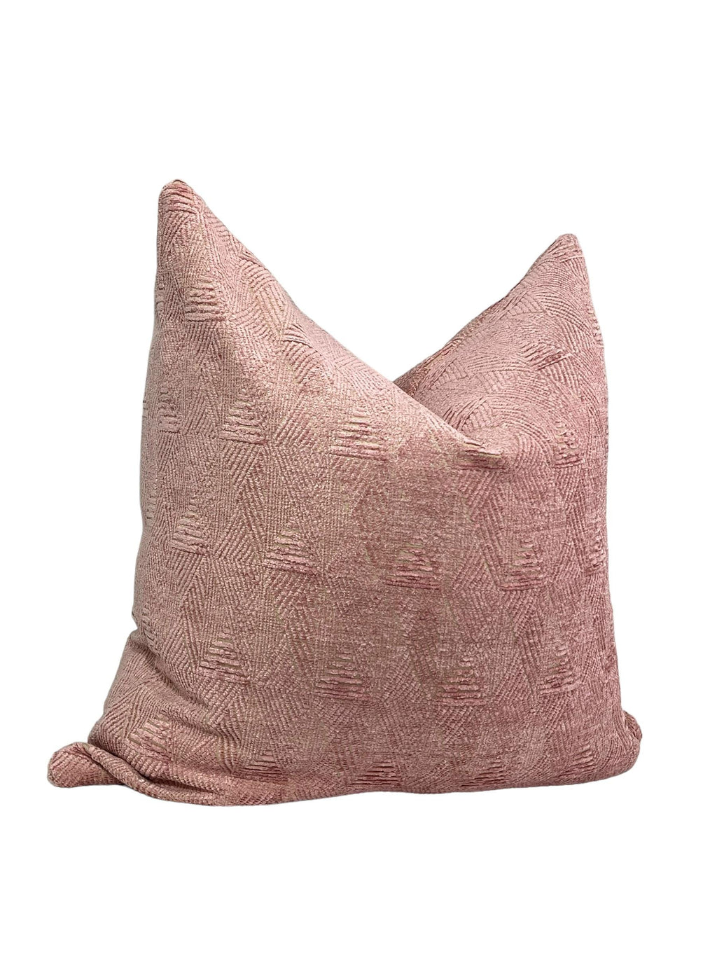 Blush Pink Geometric Pillow Cover, Textured Velvet Cushion, Geometric Velvet Cushion, Modern Pink Throw Pillow, Soft Pink Throw Pillow