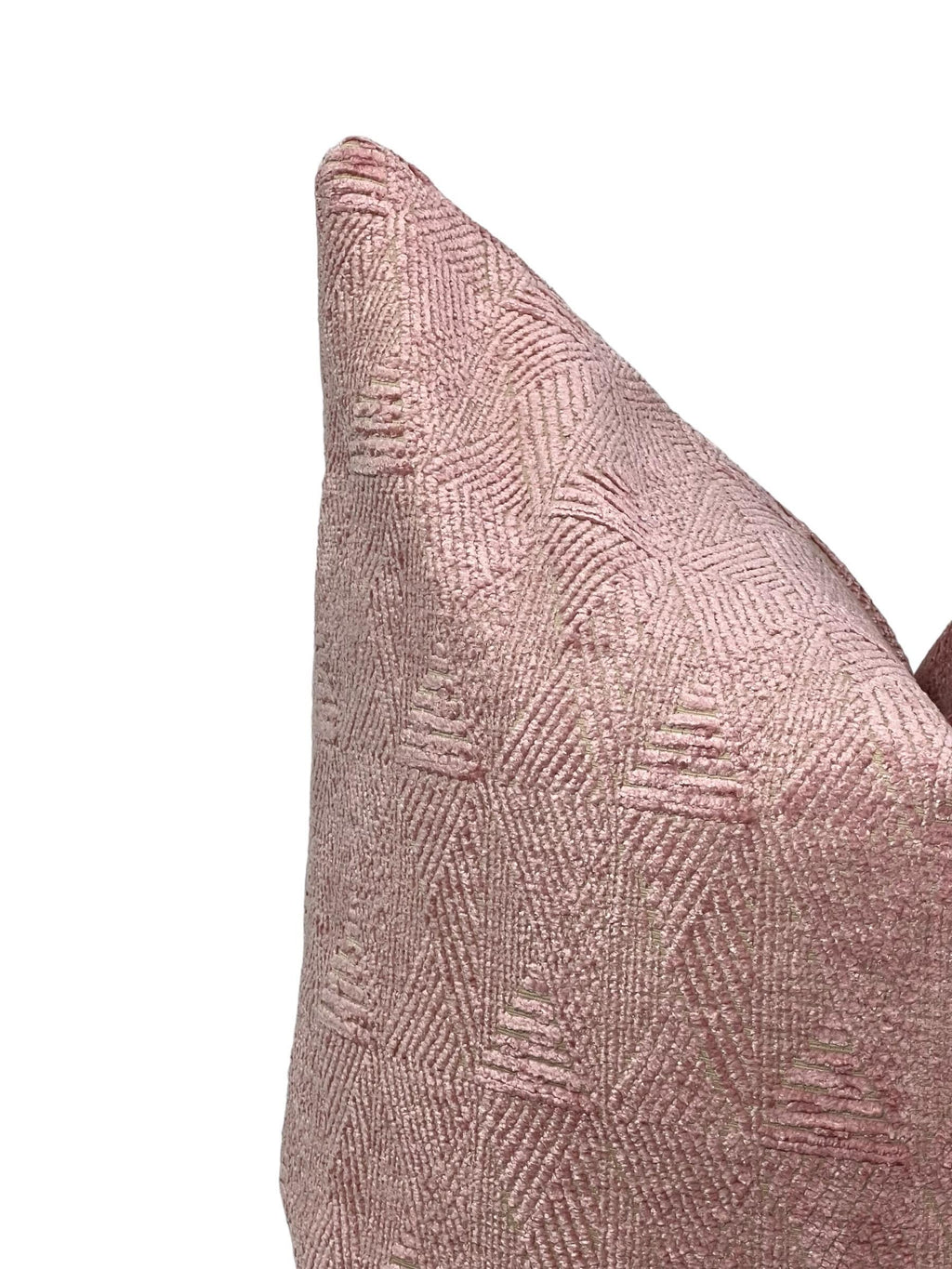 Blush Pink Geometric Pillow Cover, Textured Velvet Cushion, Geometric Velvet Cushion, Modern Pink Throw Pillow, Soft Pink Throw Pillow