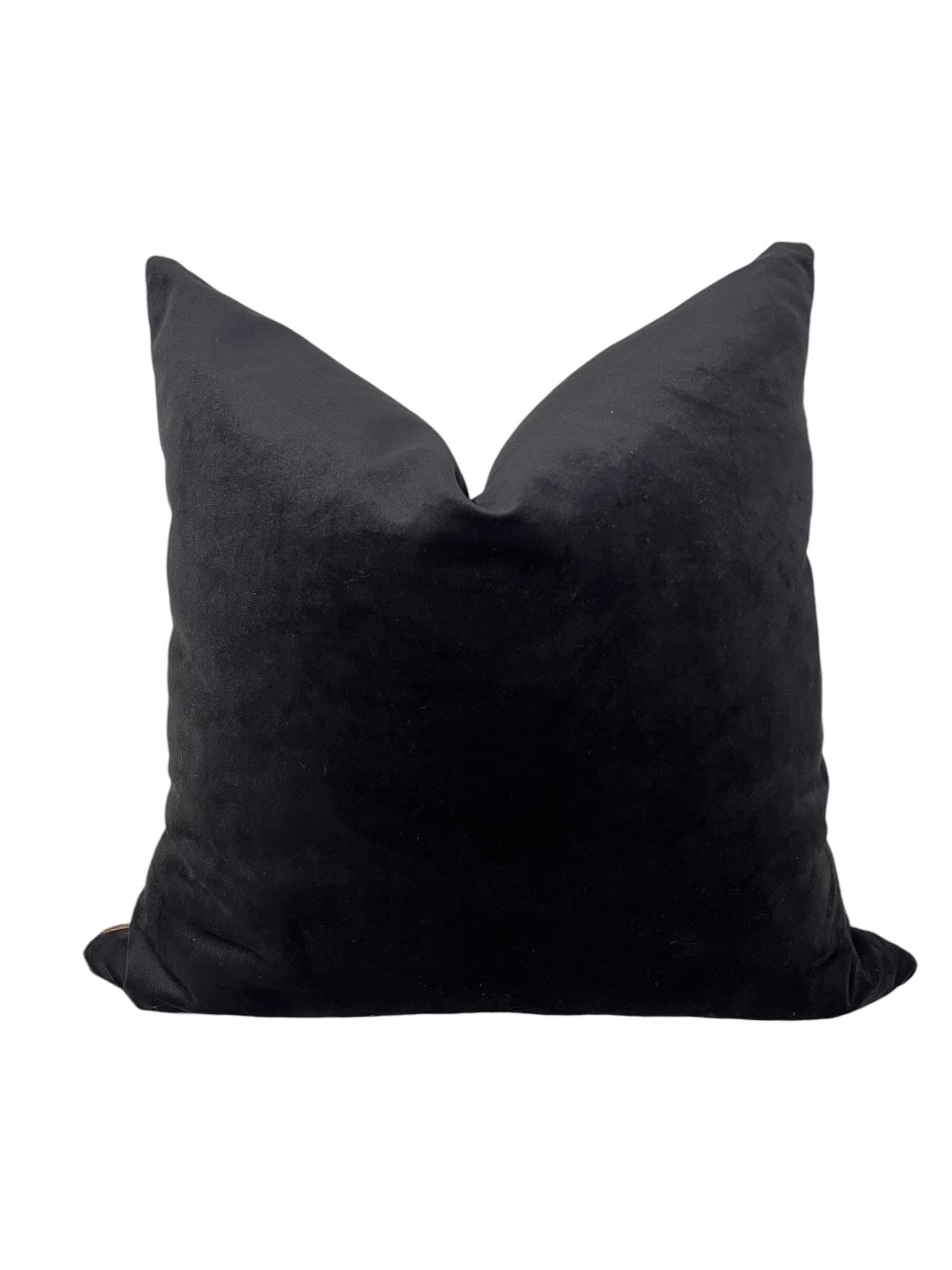 Zebra Print Velvet Pillow Cover, Handmade Safari Throw Pillow