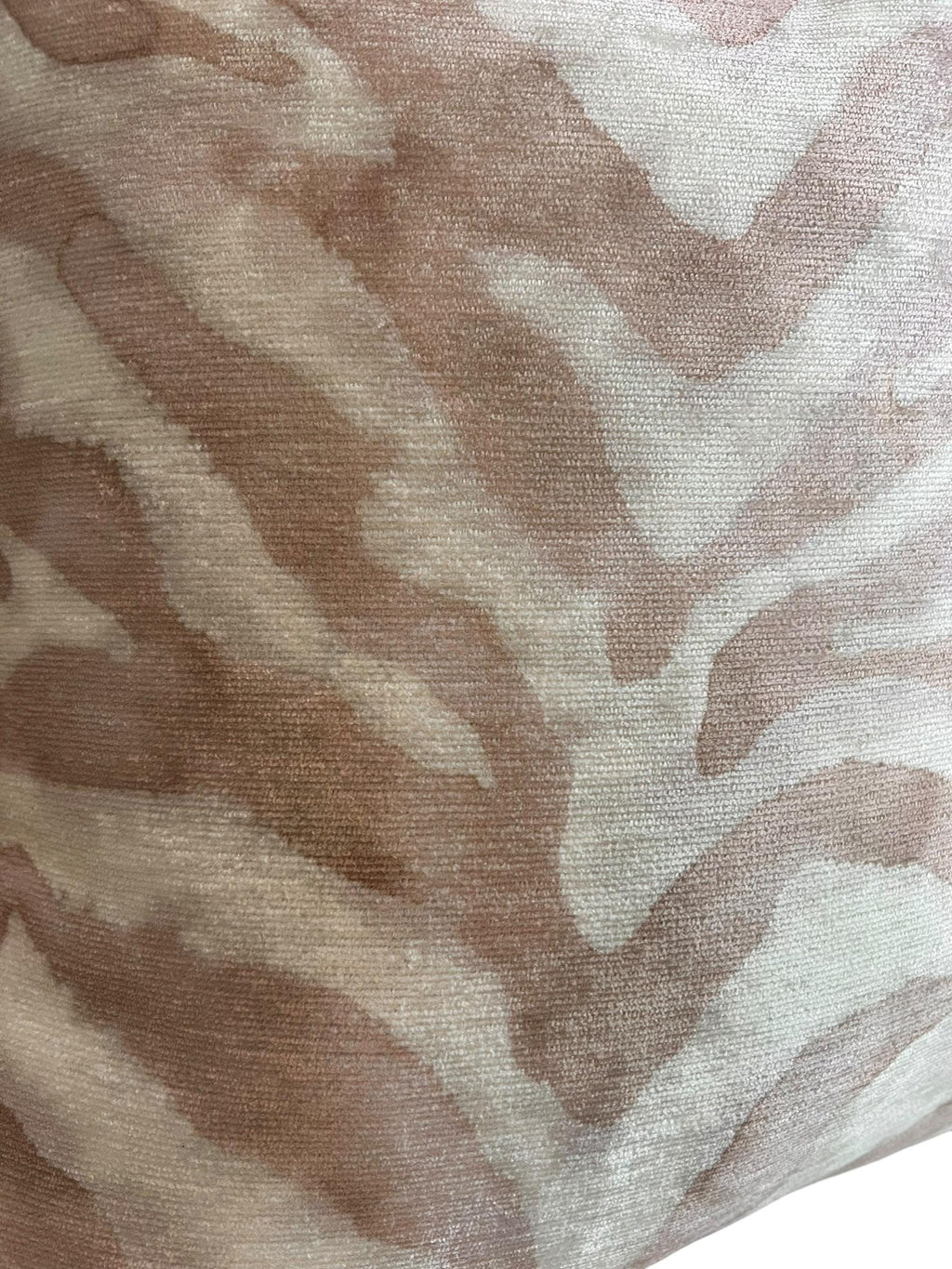 Blush Zebra Print Pillow Cover, Safari Home Decor