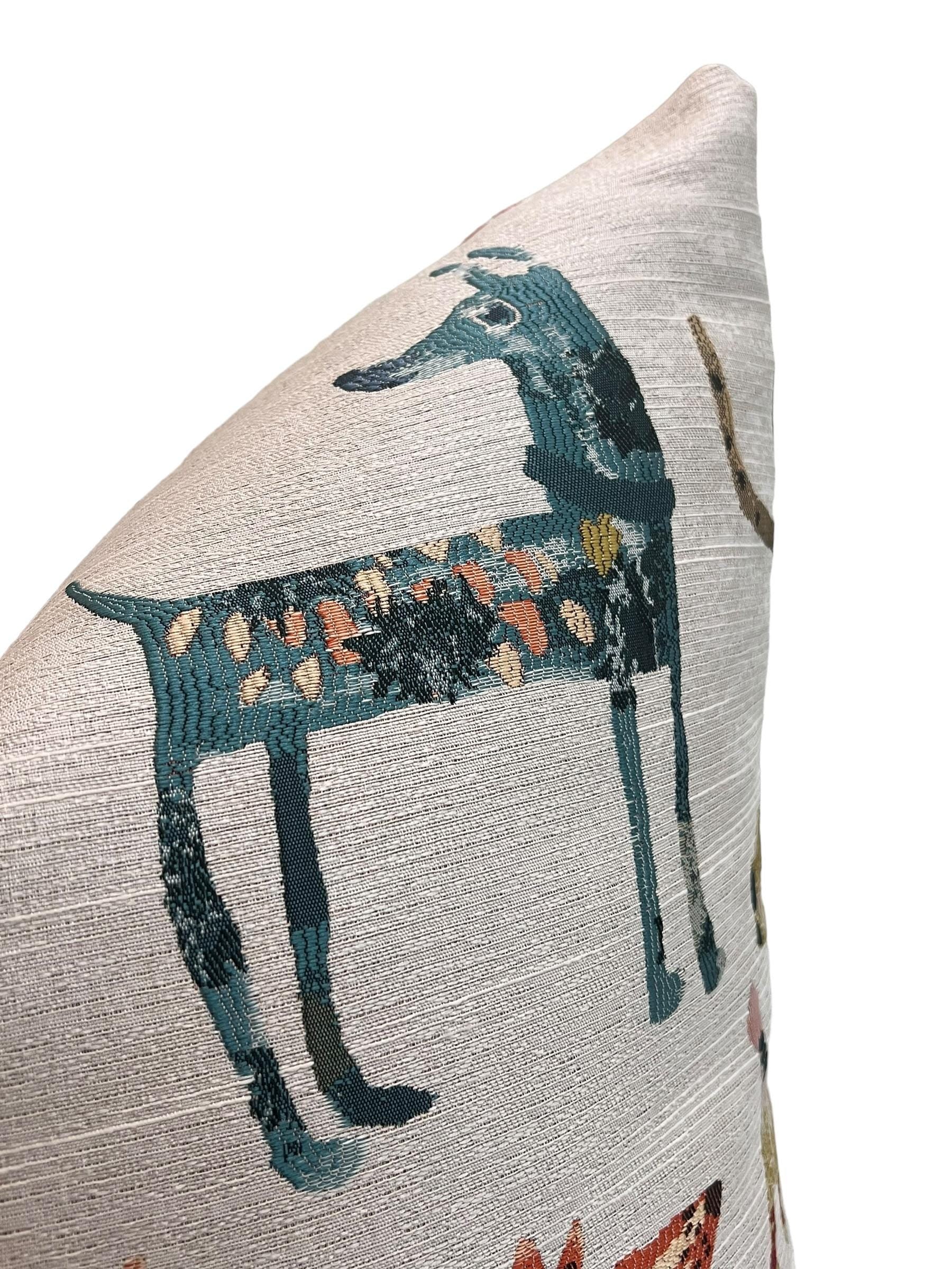 Colorful Dog Print Pillow Cover, Whimsical Dog Pattern Pillow Cover, Dog Lover Pillow Cover, Dog Themed Decorative Pillow Cover, Dog Lovers