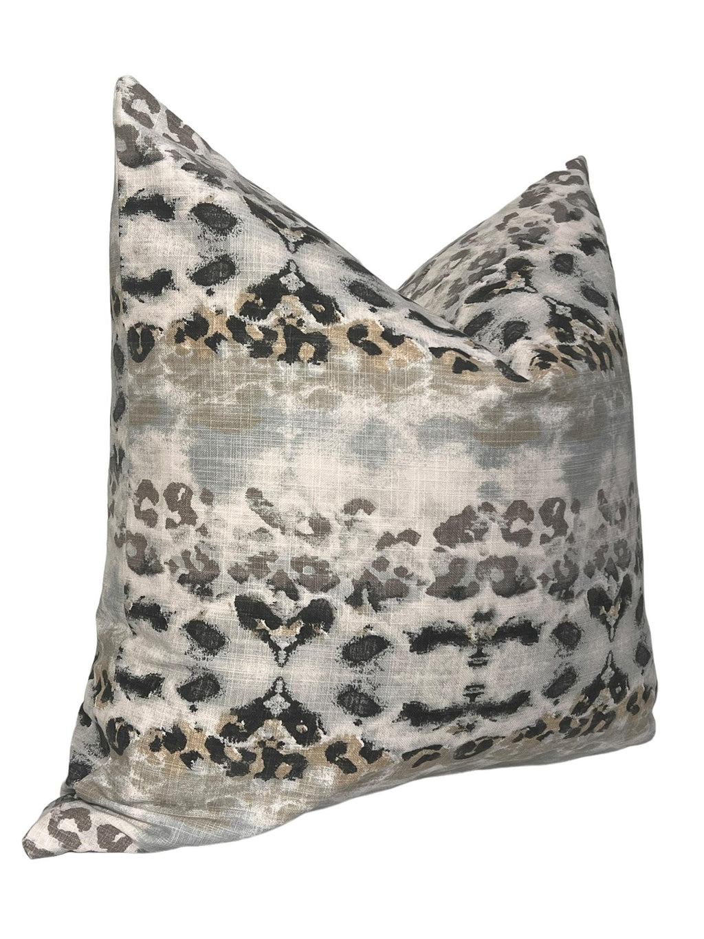Abstract Leopard Print Pillow Cover, Handmade Safari Decor