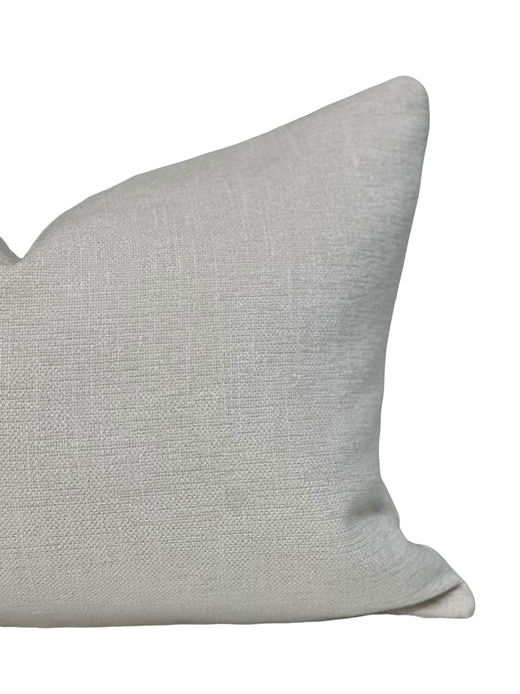 Beige Plaid Linen Pillow Cover Set, Handmade Checkered Cushion