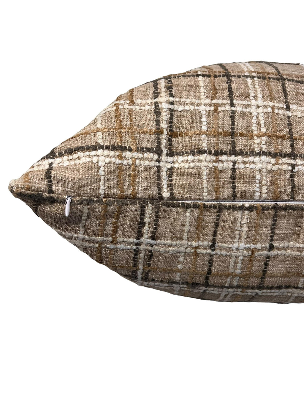 Plaid Pillow Combo, Neutral Throw Pillow Set, Modern Farmhouse Accent Pillow Set, Plaid and Solid Pillow Set, Cozy Decorative Pillow Set