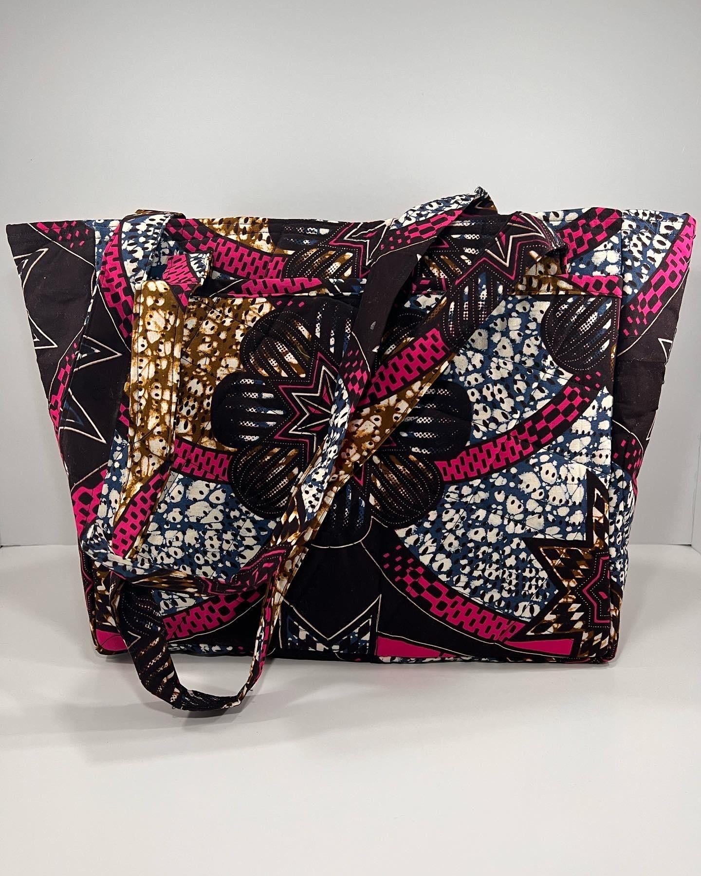 African Print Tote Bag, African Handbag, Kitenge Bag, Women Handbag, Authentic African Print Handbag, African Fabric Handbag, Ankara Bags
