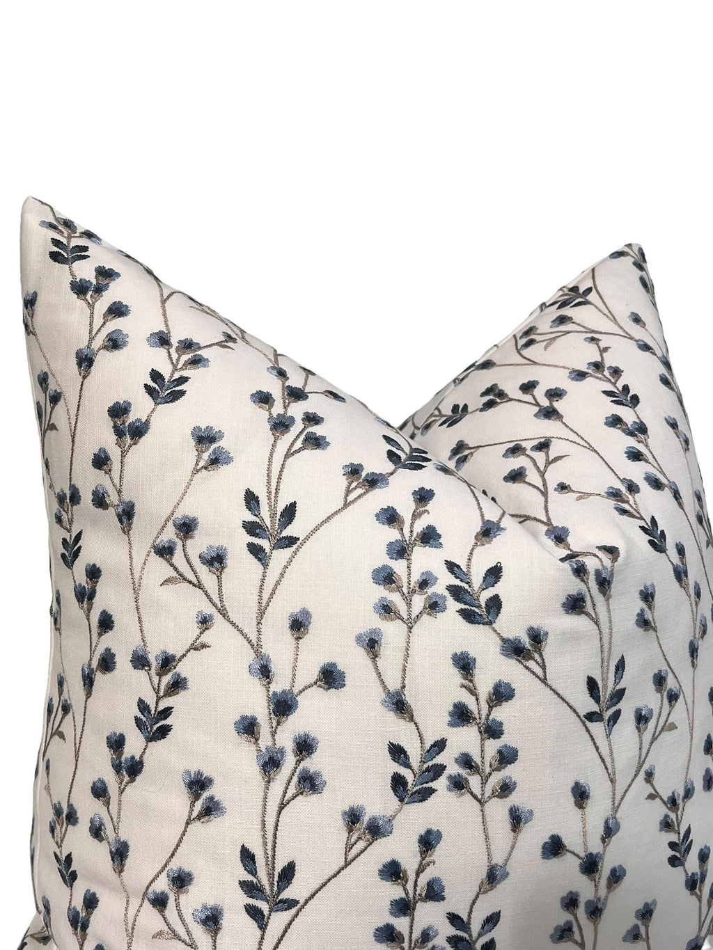 Floral Tweed Throw Pillow Cover Set, Handmade Accent Cushion Combo
