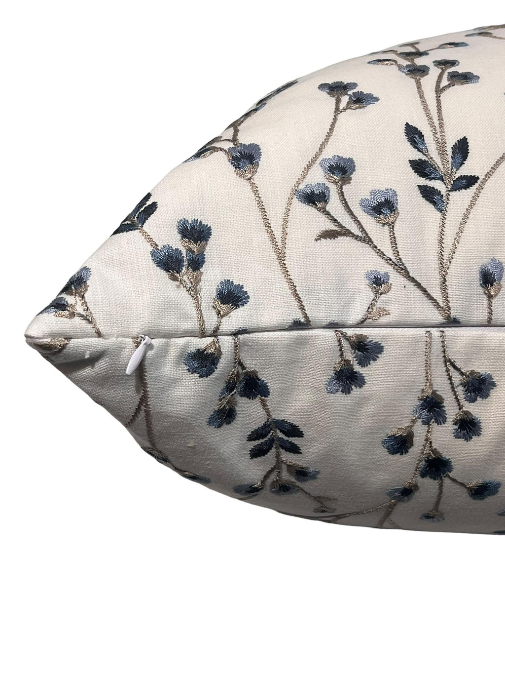 Floral and Striped Pillow Cover Set, Bouclé Accent Pillows, Handmade in USA