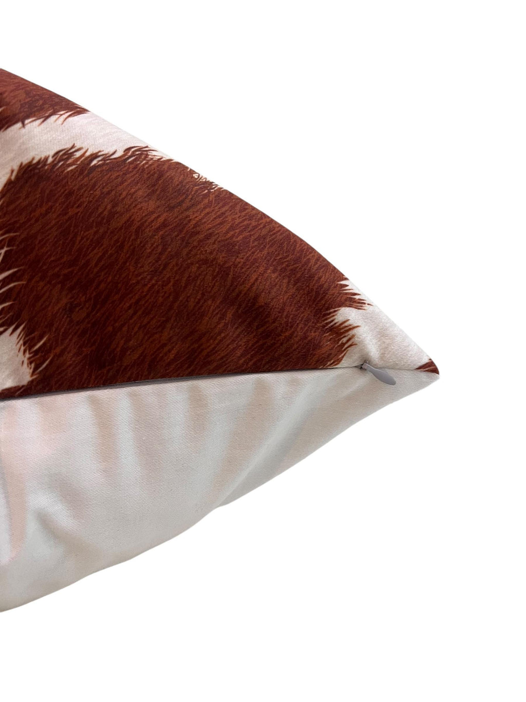 Handmade Cow Print Pillow Cover, Velvet Cowhide Cushion, Farmhouse Decor