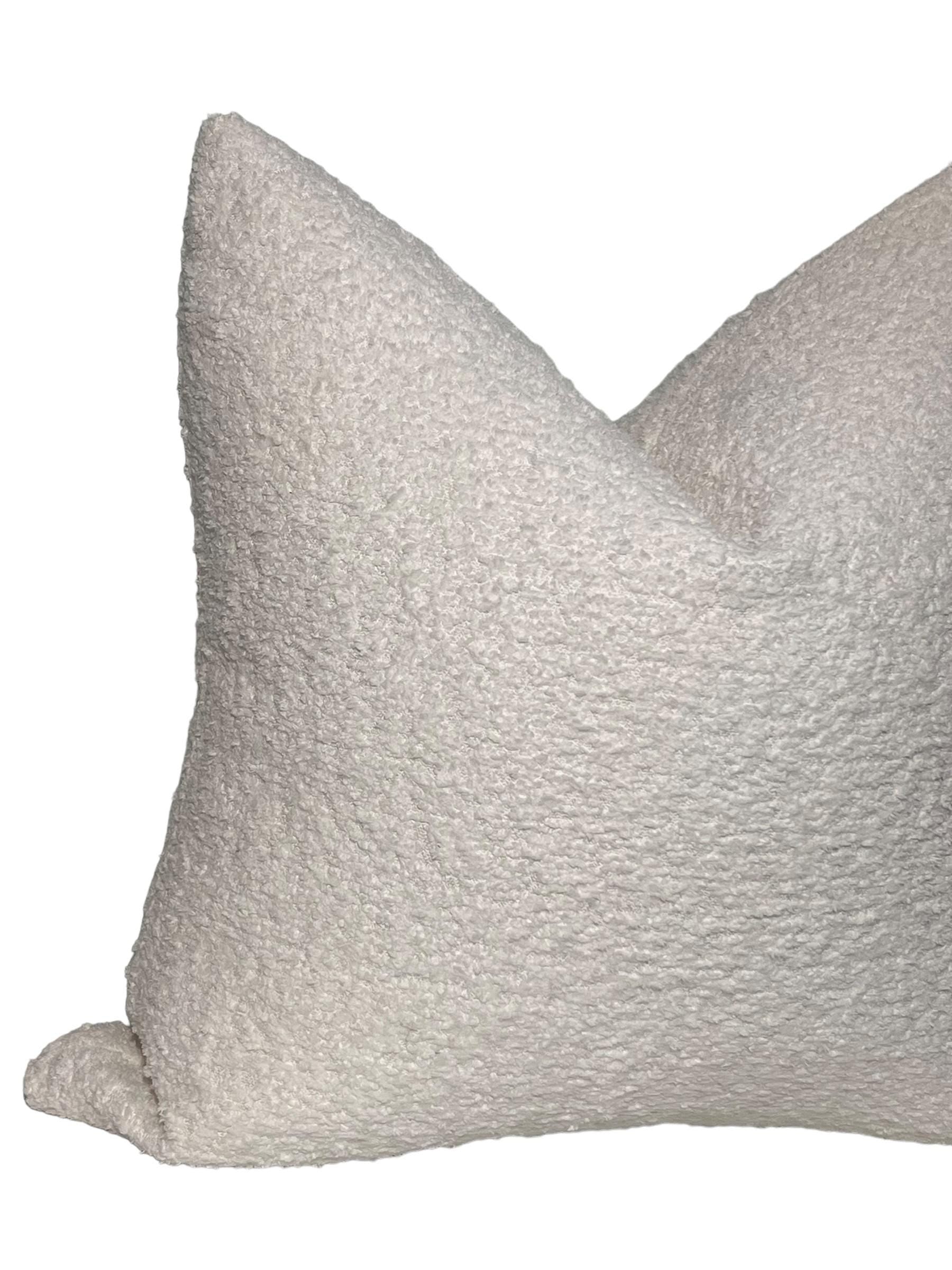 Beige Linen Throw Pillow Cover, Neutral Textured Cushion, Handmade