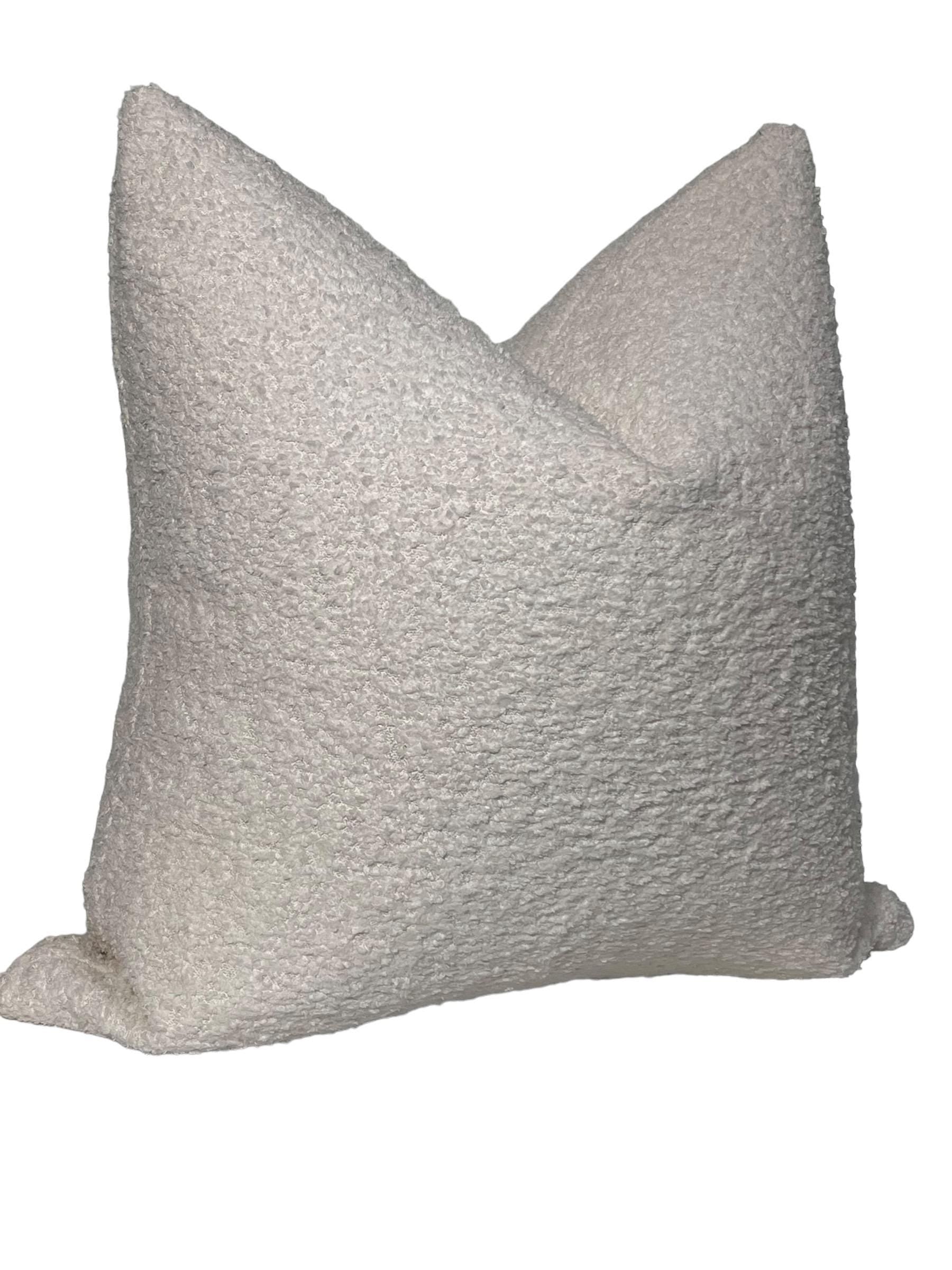 Beige Linen Throw Pillow Cover, Neutral Textured Cushion, Handmade