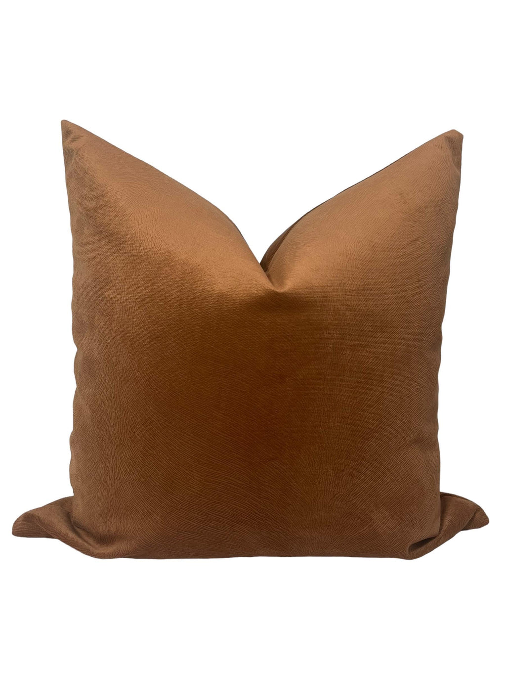 Decorative Throw Pillow Combo, Plaid and Solid Brown Pillow Set, Textured Plaid and Velvet Pillow Set Plaid Check and Solid Brown Pillow Set