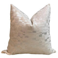 Handmade Textured Cream Pillow Cover, Beige Accent Cushion