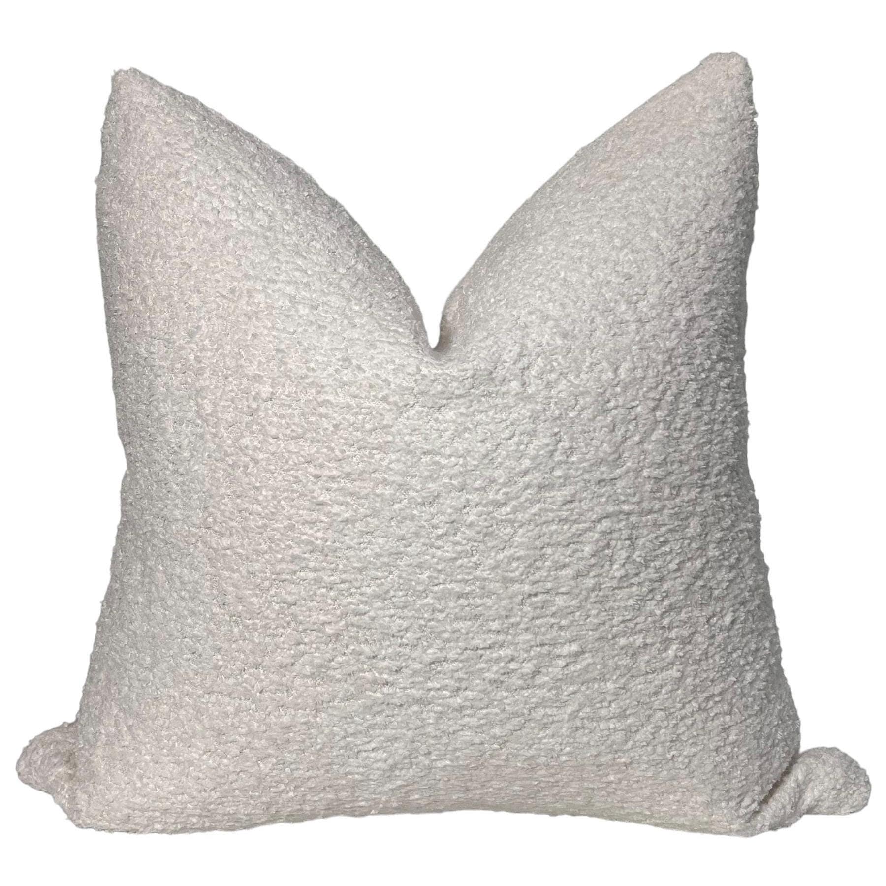 Beige Linen Throw Pillow Cover, Neutral Textured Cushion, Handmade