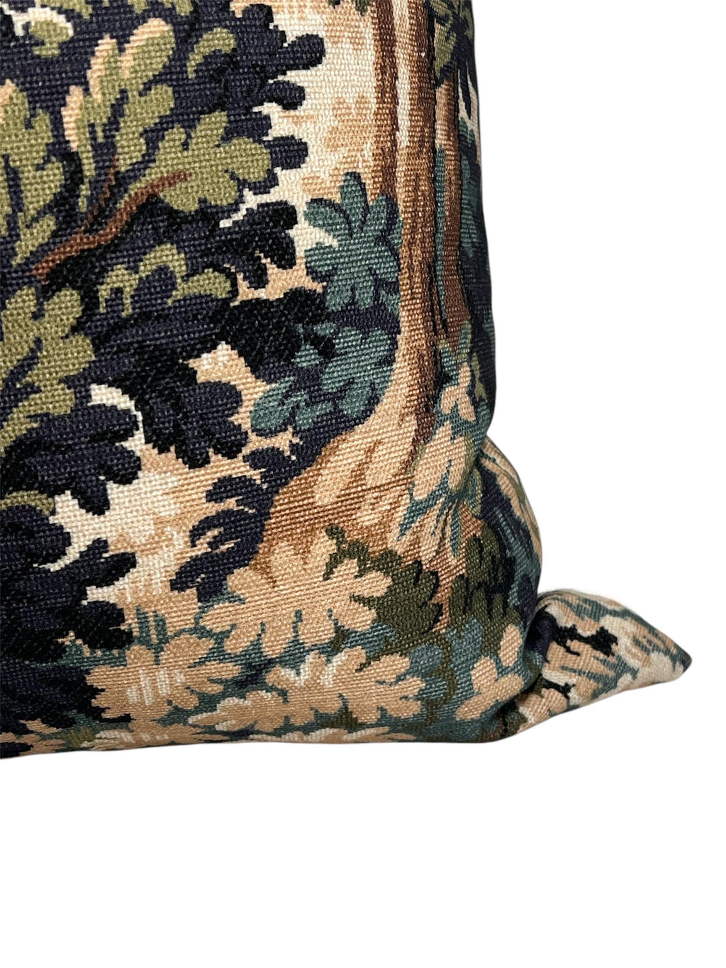 Moody Forest Pillow, Forest Tapestry Pillow, Into the Woods Printed Cotton Pillow, Forest Green Verdure, Jewel Tone Pillow, Somerset Woods