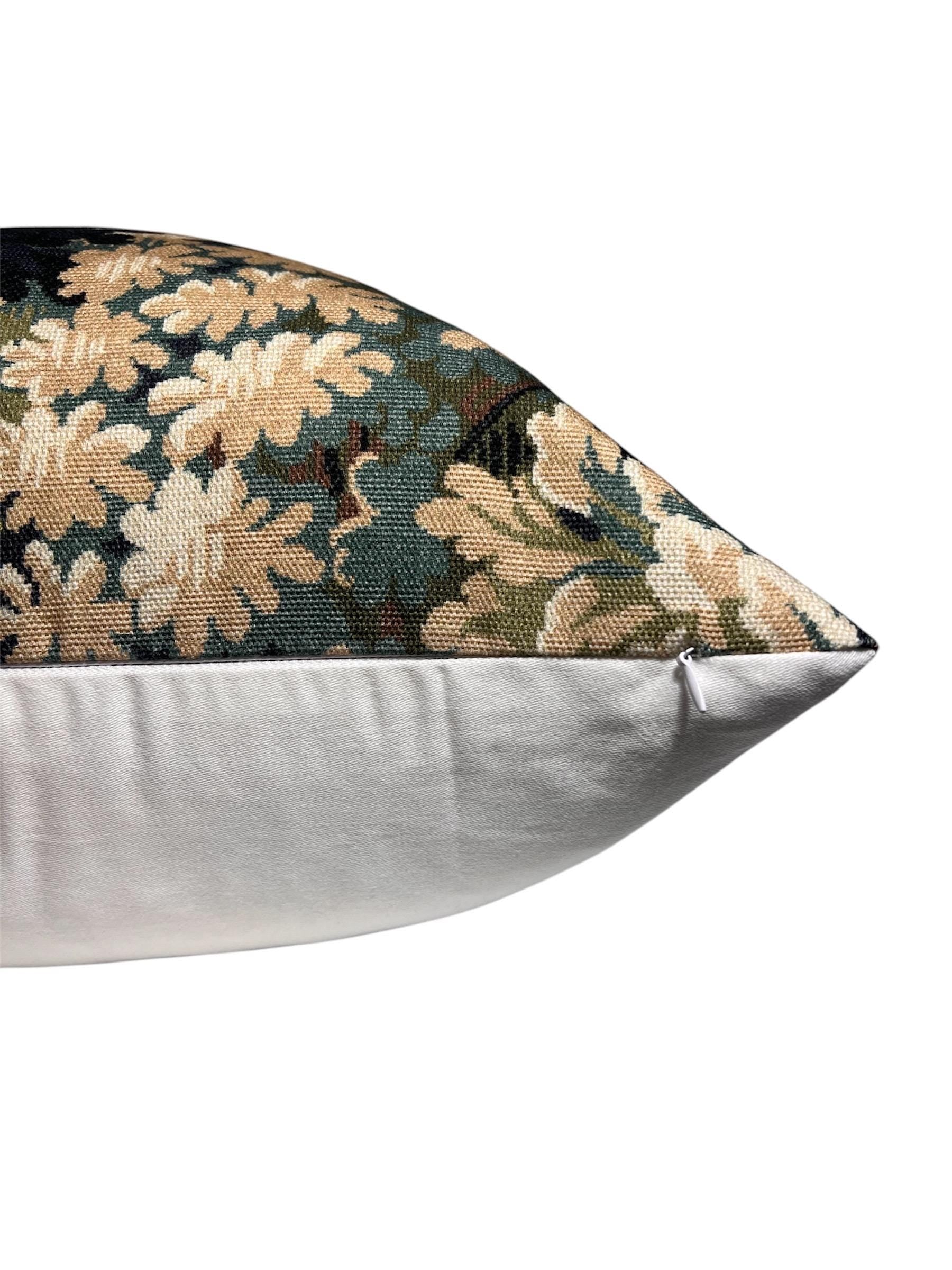 Moody Forest Pillow, Forest Tapestry Pillow, Into the Woods Printed Cotton Pillow, Forest Green Verdure, Jewel Tone Pillow, Somerset Woods