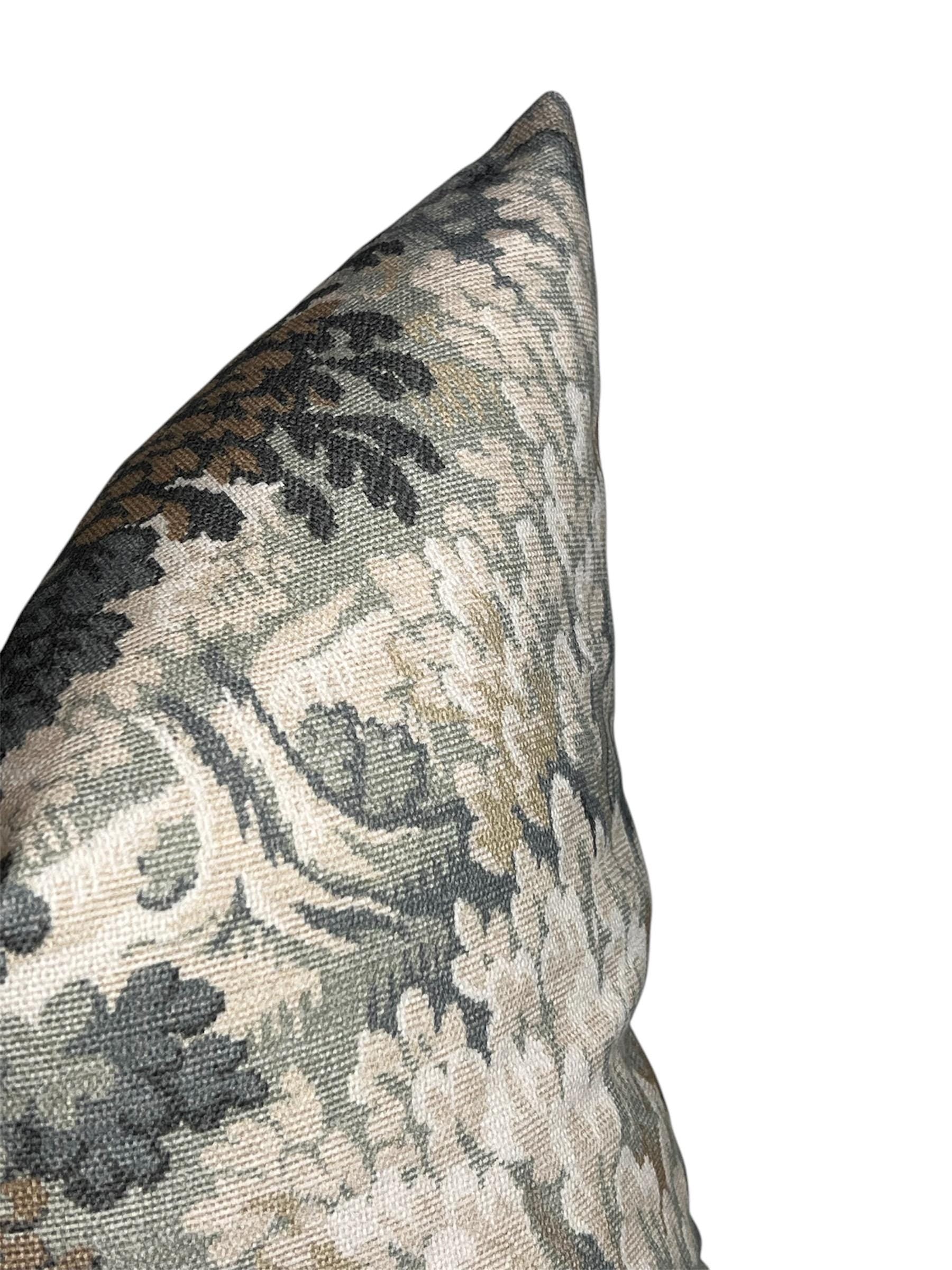 Moody Forest Pillow, Forest Tapestry Pillow, Into the Woods Printed Cotton Pillow, Forest Green Verdure, Jewel Tone Pillow, Somerset Woods