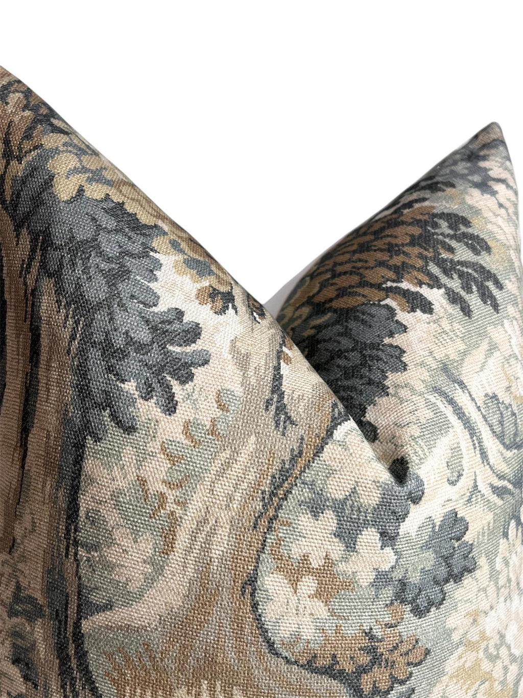 Moody Forest Pillow, Forest Tapestry Pillow, Into the Woods Printed Cotton Pillow, Forest Green Verdure, Jewel Tone Pillow, Somerset Woods
