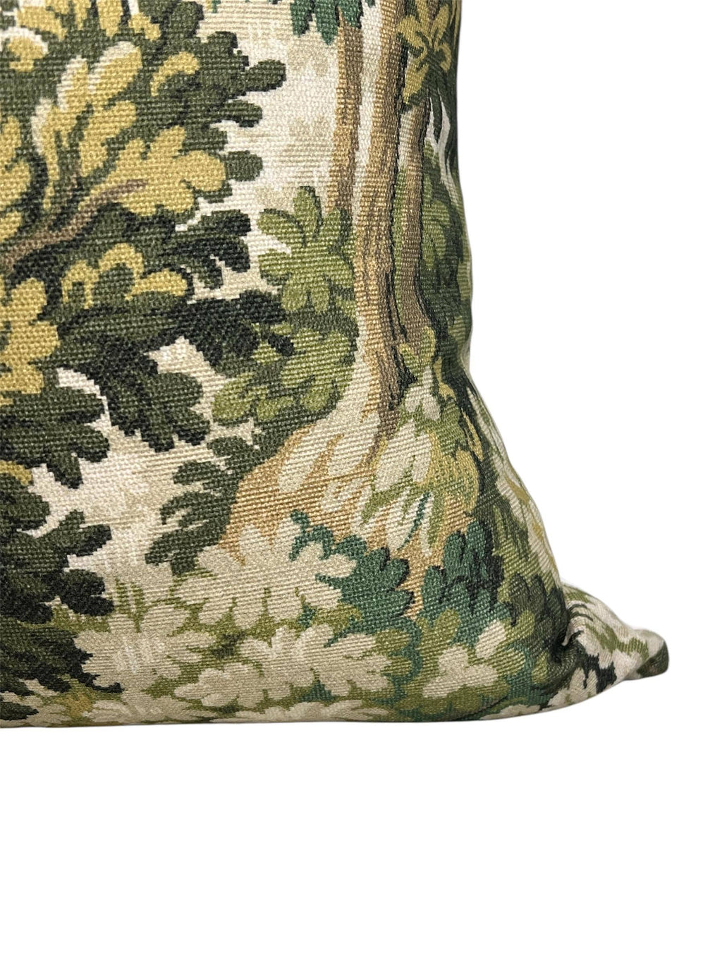 Handmade Tapestry Forest Pillow Cover: Green Verdure Cushion