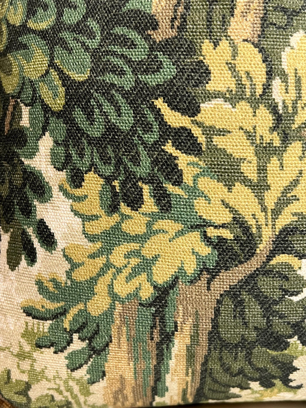 Handmade Tapestry Forest Pillow Cover: Green Verdure Cushion