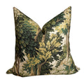 Handmade Tapestry Forest Pillow Cover: Green Verdure Cushion