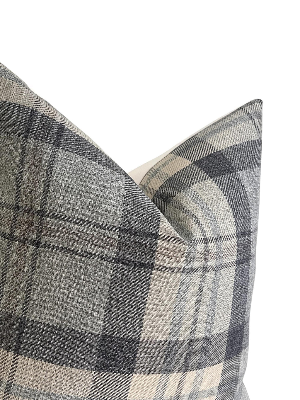 Plaid Linen Pillow Cover, Beige and Gray Plaid Cushion, Neutral Toned Cushion, Buffalo Check Accent Pillow, Modern Farmhouse Throw Cushion