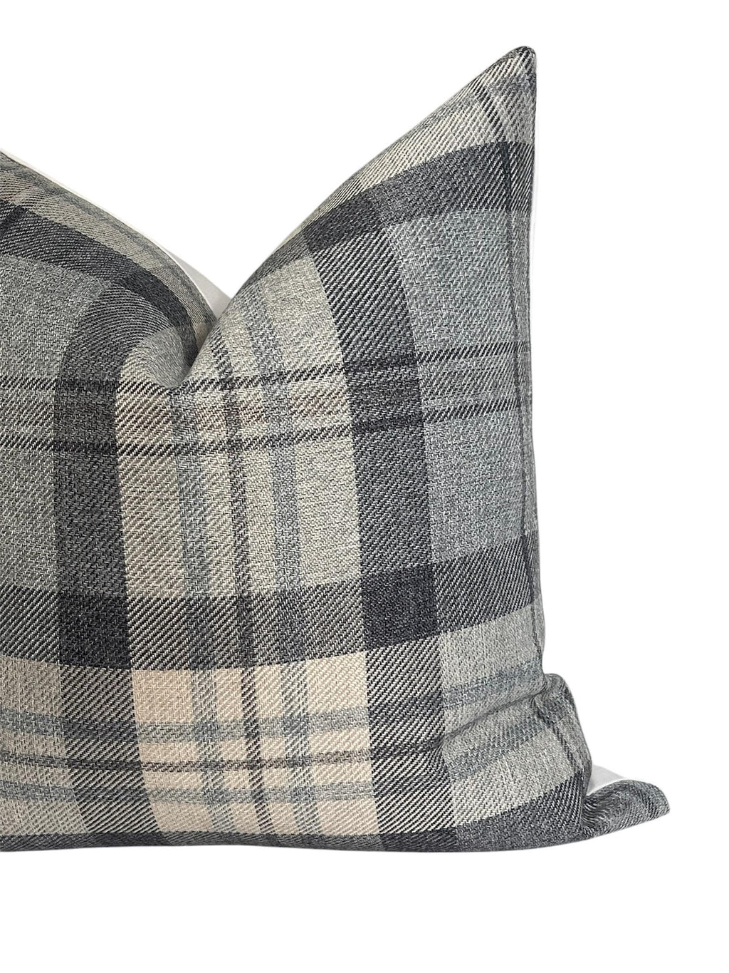 Plaid Linen Pillow Cover, Beige and Gray Plaid Cushion, Neutral Toned Cushion, Buffalo Check Accent Pillow, Modern Farmhouse Throw Cushion