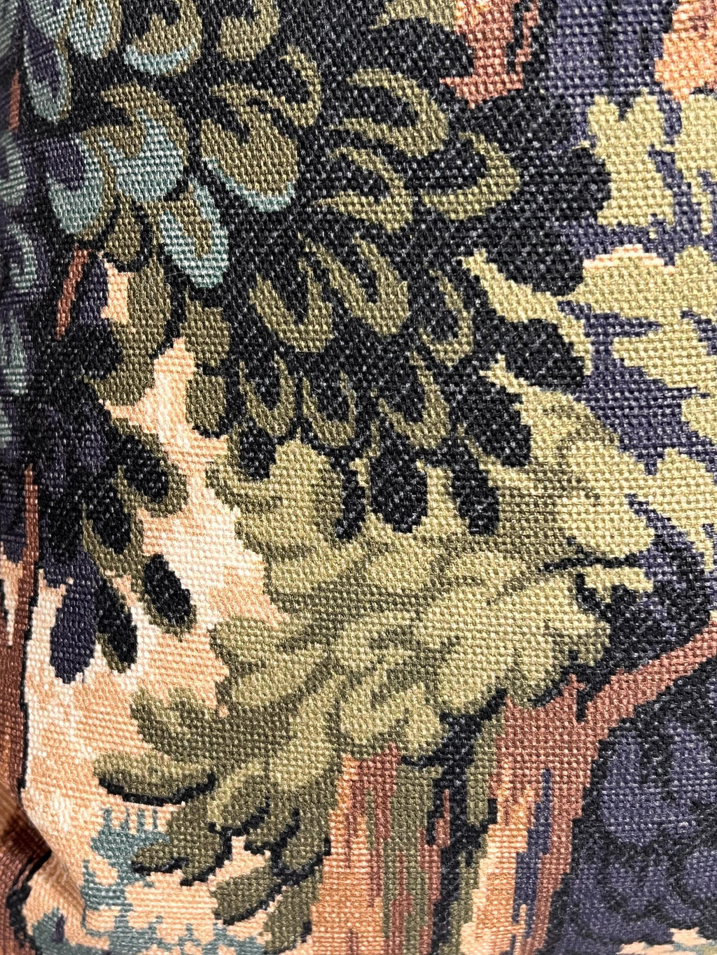 Moody Forest Pillow, Forest Tapestry Pillow, Into the Woods Printed Cotton Pillow, Forest Green Verdure, Jewel Tone Pillow, Somerset Woods