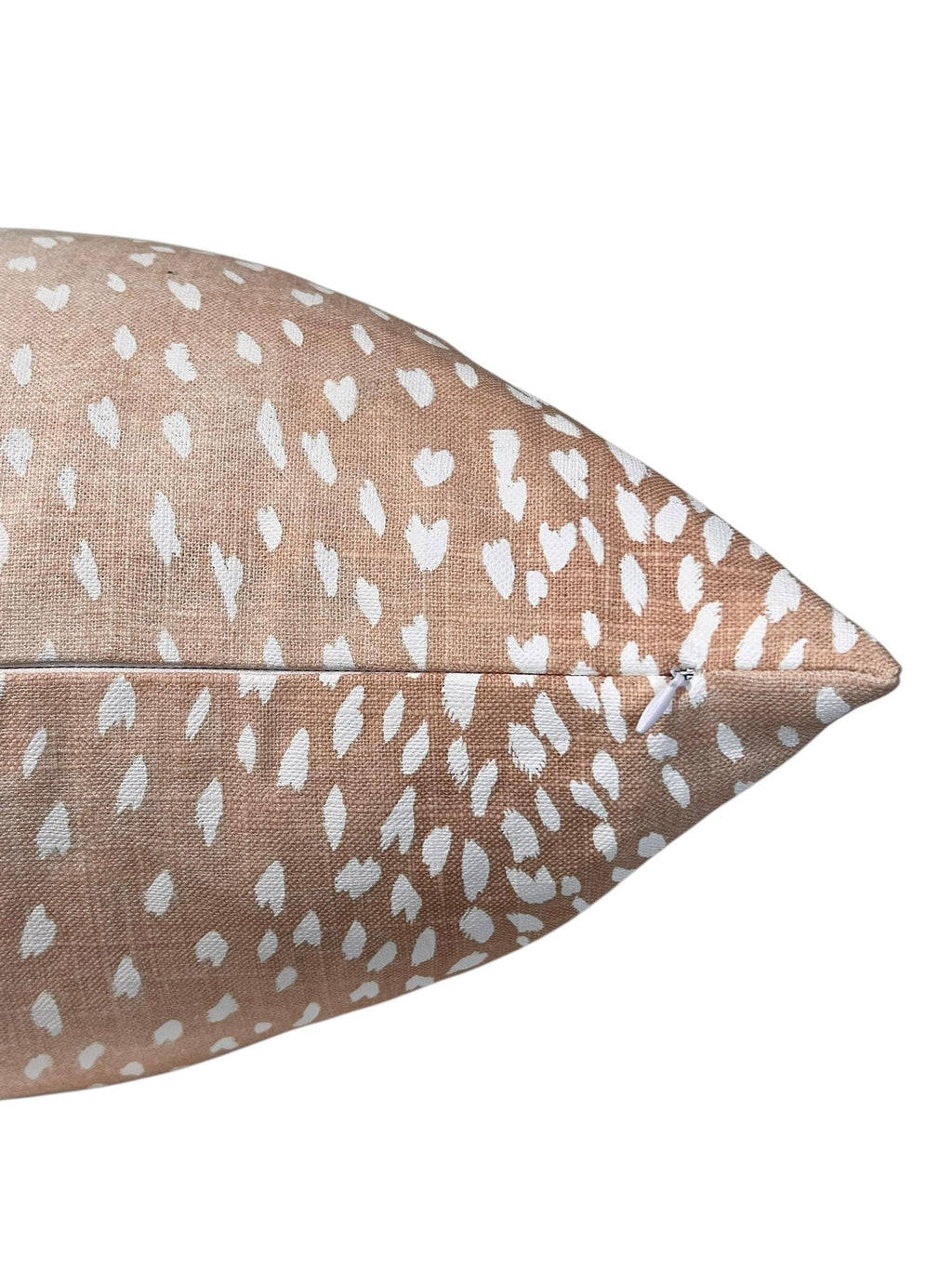 Antelope Print Pillow Cover, Beige Fawn Animal Cushion, Handmade USA
