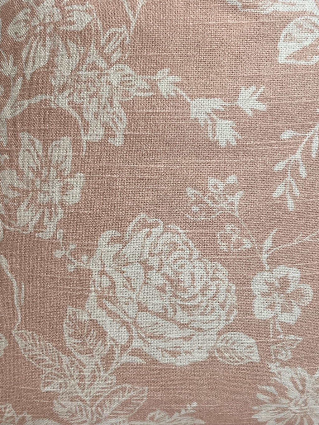Blush Floral Pillow Cover, Handmade Rose Accent Pillow