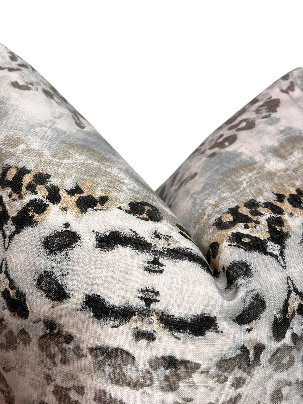 Abstract Leopard Print Pillow Cover, Handmade Safari Decor
