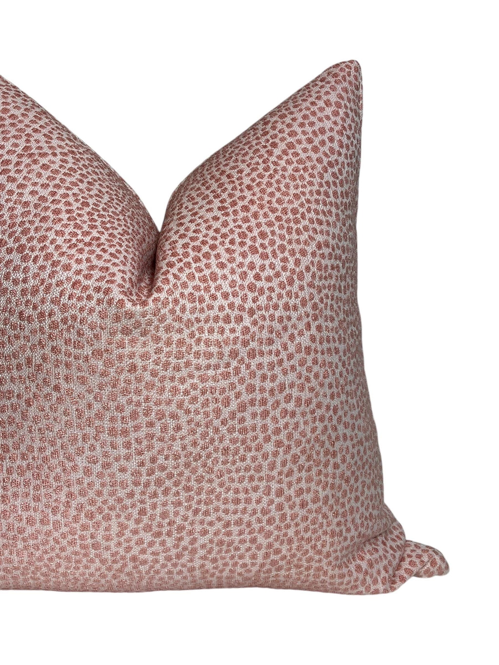 Pink Dot Pattern Pillow Cover, Dotify Bella Pink Chenille Throw Pillow Cover, Pink Textured Pillow, Decorative Pink Chenille Pillow Cover,
