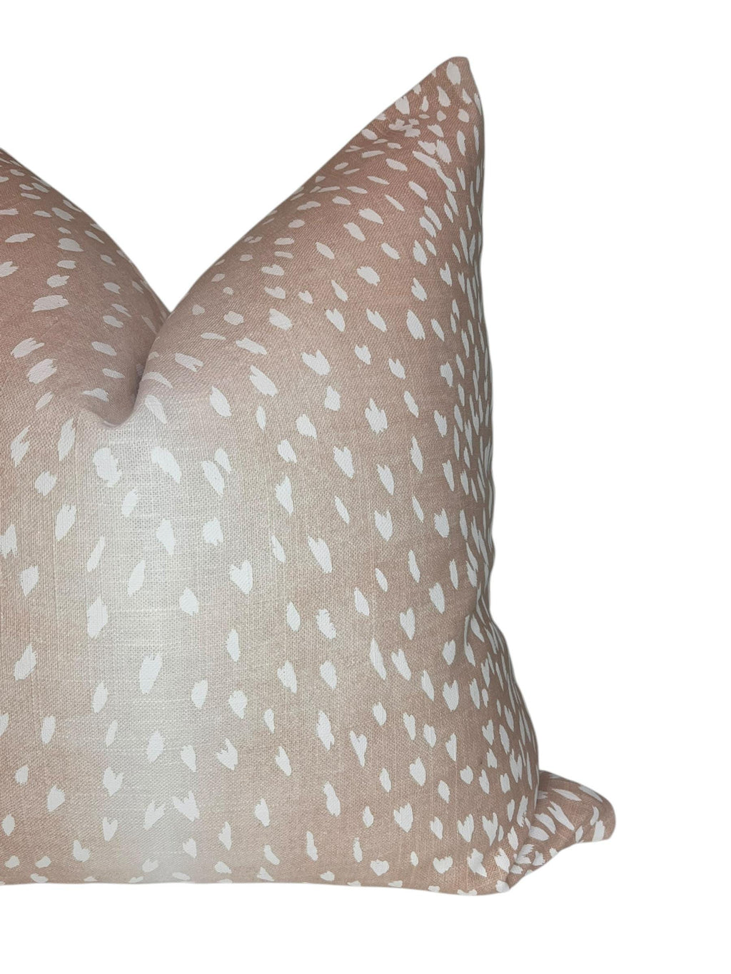 Antelope Print Pillow Cover, Beige Fawn Animal Cushion, Handmade USA