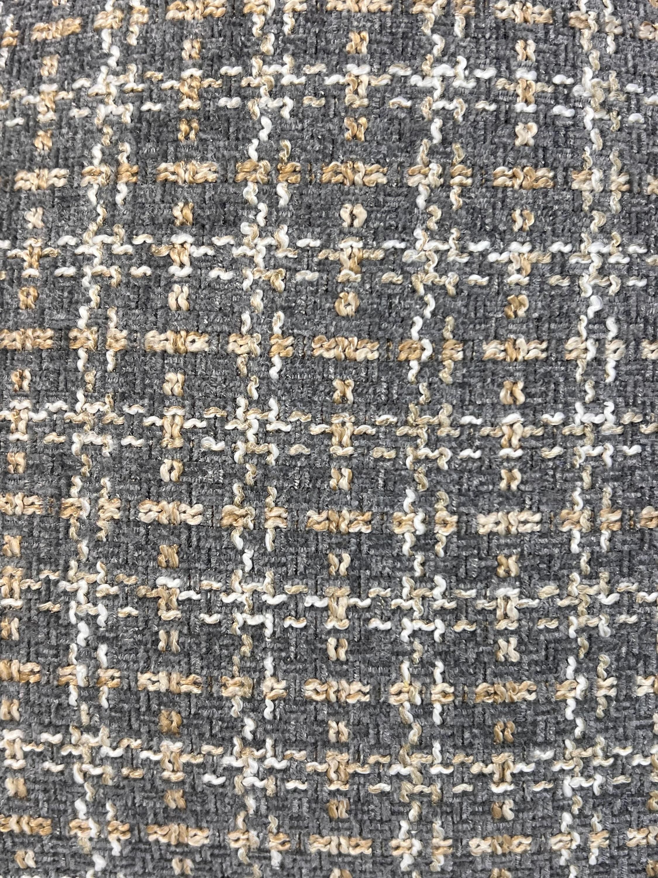 Handmade Brown Checkered Pillow Cover, Woven Plaid Cushion