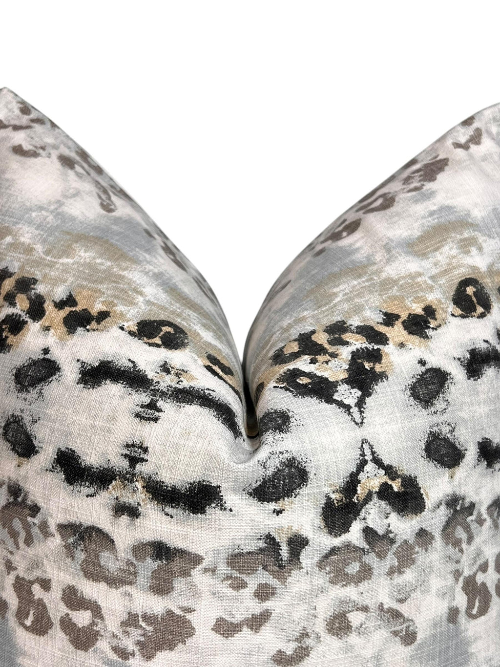 Abstract Leopard Print Pillow Cover, Handmade Safari Decor