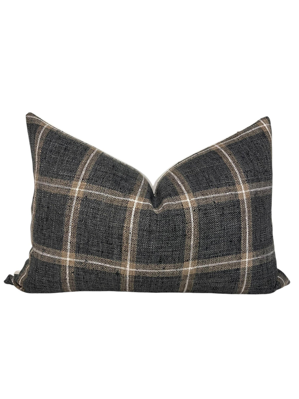 Plaid Pillow Set, Boho Textured cushions, Neutral decorative Pillow Cover Combo, Beige and cream pillows, Set of throw pillow Covers,